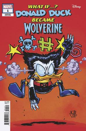 What If...? Donald Duck Became Wolverine 1 Comic Skottie Young Variant Marvel Comics 2024