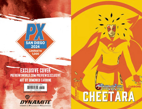 Thundercats: Cheetara 1 Comic Domenico Carbone SDCC Exclusive Variant Dynamite Entertainment 2024