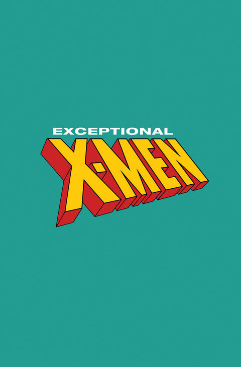 Exceptional X-Men 1 Comic Logo Variant Marvel Comics 2024