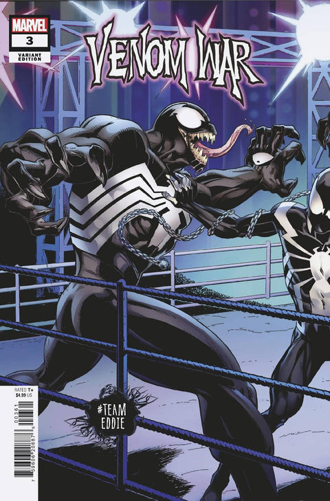 Venom War 3 Comic Mark Bagley Team Eddie Variant Marvel Comics 2024