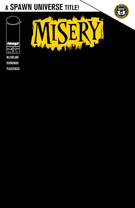 Misery, Vol. 1 2 Comic Blank Variant Image Comics 2024