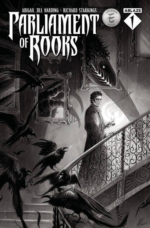 Parliament of Rooks 1 Comic Abigail Jill Harding B&W Variant Ablaze 2024