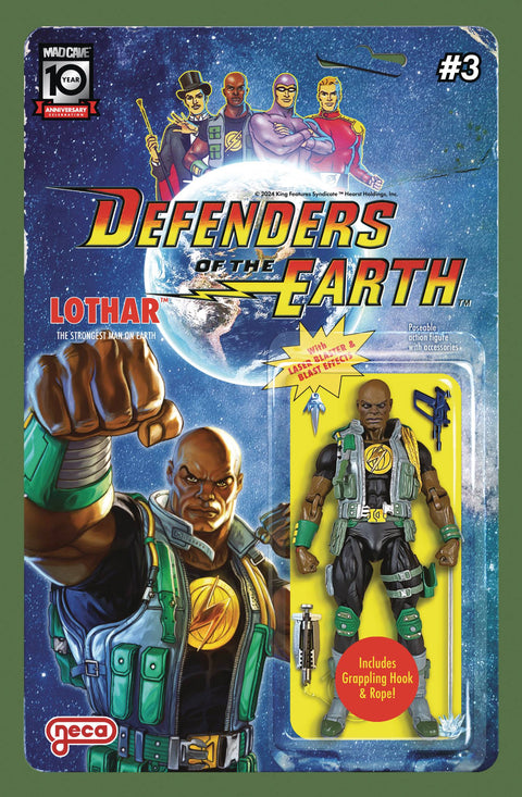 Defenders of The Earth (Mad Cave) 3 Comic Djordje Djokovic Action Figure Variant Mad Cave 2024