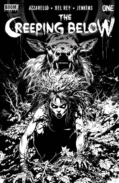 The Creeping Below 1 Comic Mike Deodato Jr. FOC Reveal B&W Variant Boom! Studios 2024