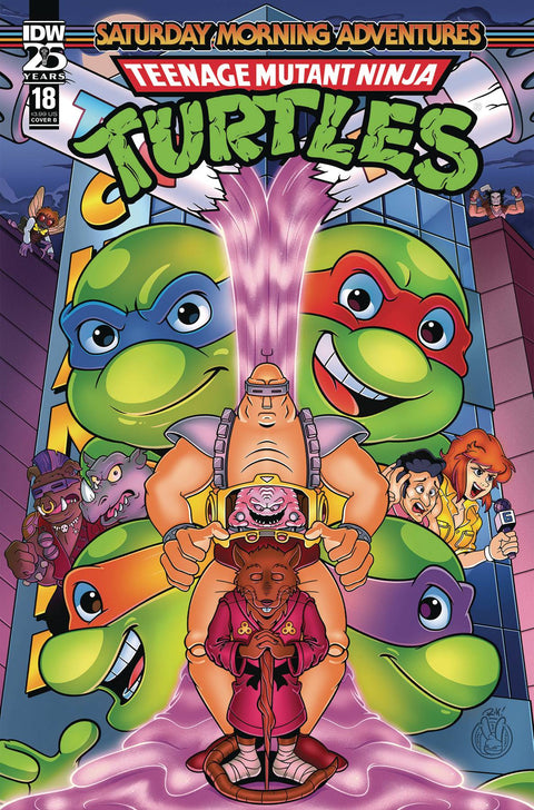 Teenage Mutant Ninja Turtles: Saturday Morning Adventures Continued 18 Comic Rik Mack Variant IDW Publishing 2024