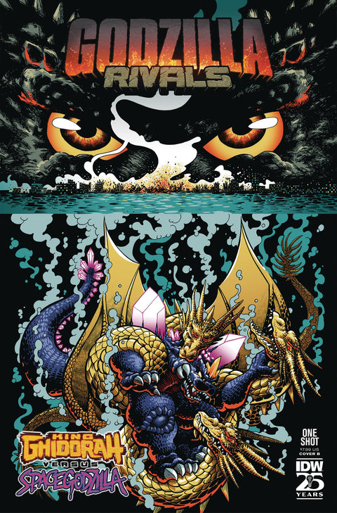 Godzilla Rivals: King Ghidorah Vs. Spacegodzilla 1 Comic J. Gonzo Variant IDW Publishing 2024