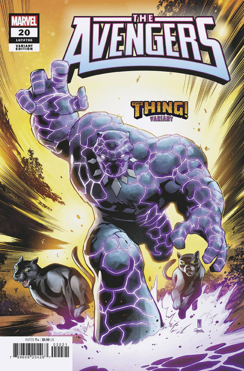 The Avengers, Vol. 9 20 Comic Paco Medina The Thing Variant Marvel Comics 2024