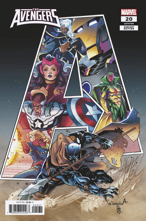 The Avengers, Vol. 9 20 Comic Sergio Davila Variant Marvel Comics 2024