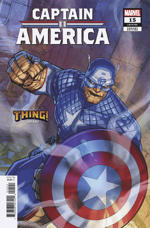 Captain America, Vol. 11 15 Comic Pete Woods The Thing Variant Marvel Comics 2024