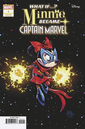 What If...? Minnie Became Captain Marvel 1 Comic Skottie Young Variant Marvel Comics 2024