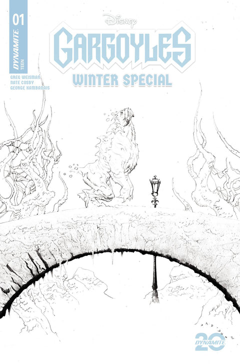 GARGOYLES WINTER SPECIAL #1 CVR E 10 COPY INCV LEE LINE ART DYNAMITE