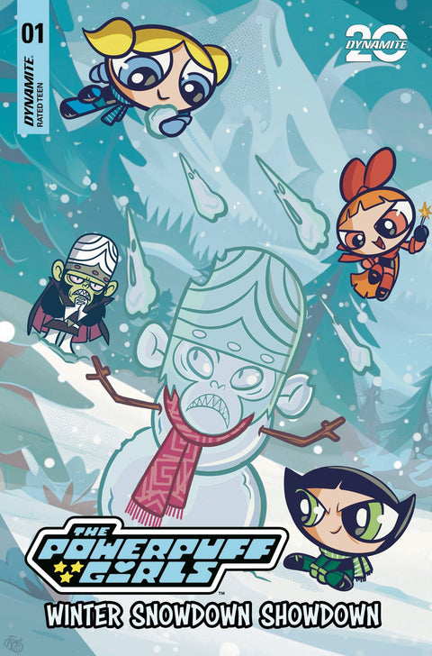 The Powerpuff Girls: Winter Snowdown Showdown 1 Comic Francesco Tomaselli Variant Dynamite Entertainment 2024