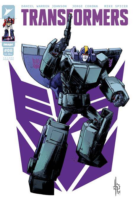 Transformers (Image) 8 Comic 2nd Printing Decepticon Image Comics 2024