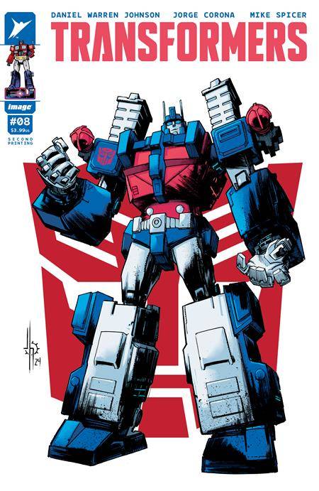 Transformers (Image) 8 Comic 2nd Printing Autobot Image Comics 2024