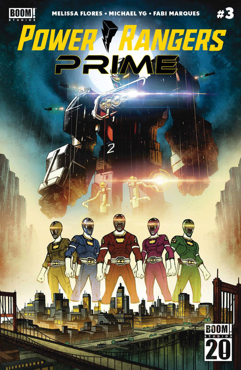 Power Rangers Prime 3 Comic Danny Earls Variant Boom! Studios 2025