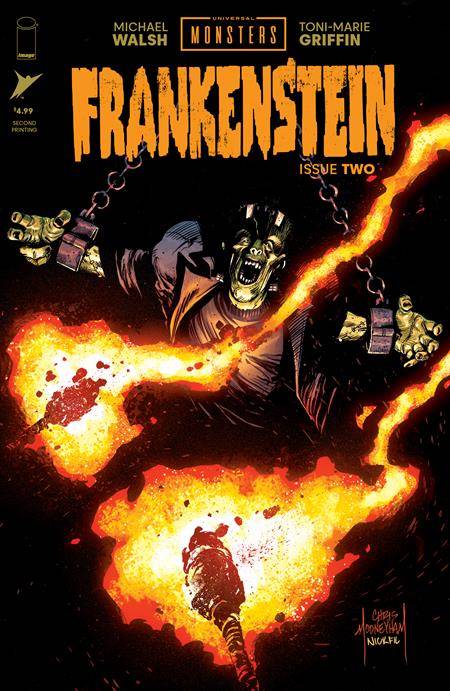 Universal Monsters: Frankenstein 2 Comic 2nd Printing Image Comics 2024