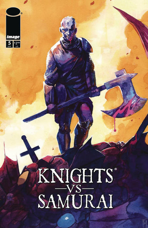 Knights vs. Samurai 5 Comic Fede Mele Variant Image Comics 2025