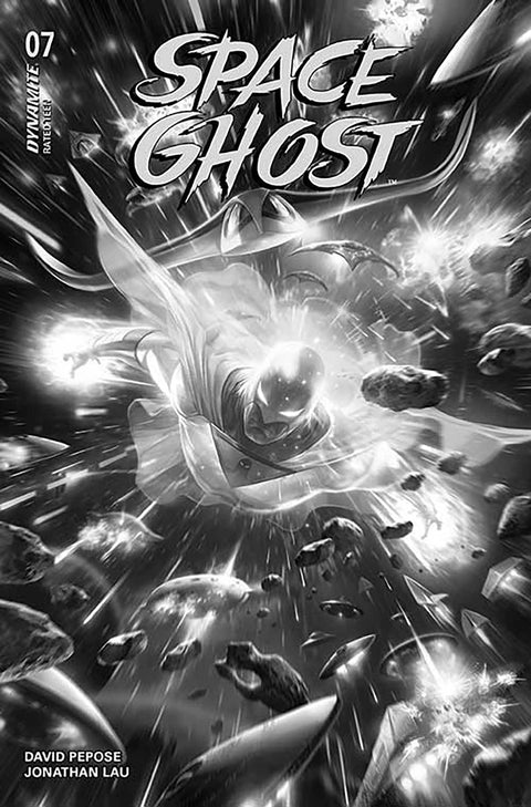 Space Ghost (Dynamite) 7 Comic 1:10 Francesco Mattina Incentive B&W Dynamite Entertainment 2024