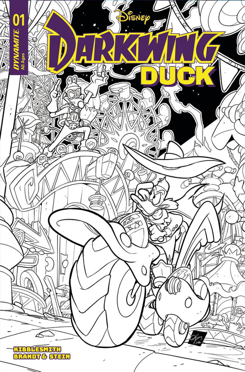 Darkwing Duck (Dynamite Entertainment), Vol. 2 1 Comic Ciro Cangialosi Incentive Line Art Variant (1:10) Dynamite Entertainment 2025
