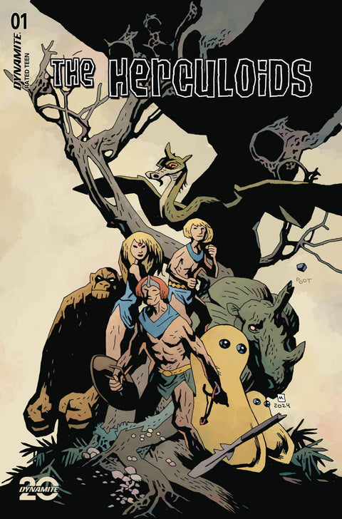The Herculoids 1 Comic Mike Mignola Variant Dynamite Entertainment 2025