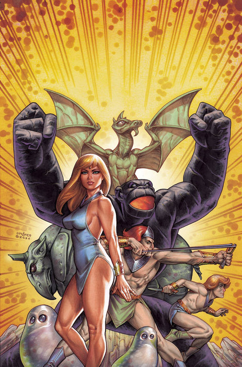 The Herculoids 1 Comic Joseph Michael Linsner Foil Virgin Variant (1:15) Dynamite Entertainment 2025