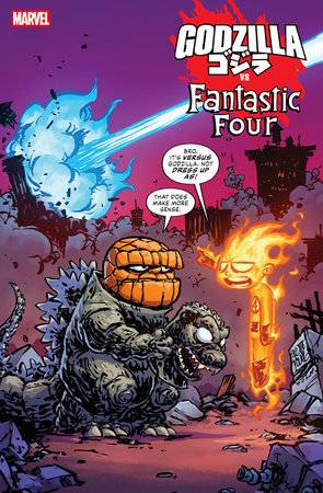 Godzilla vs. Fantastic Four 1 Comic Skottie Young Variant Marvel Comics 2025