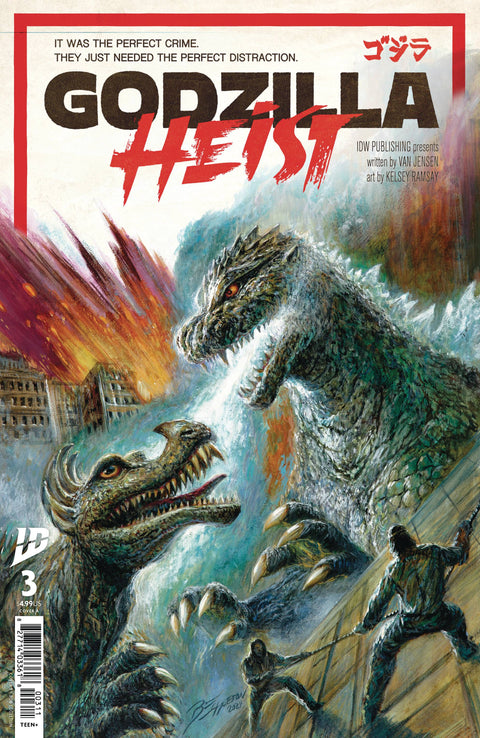 Godzilla: Heist 3 Comic Bob Eggleton Regular IDW Publishing 2025