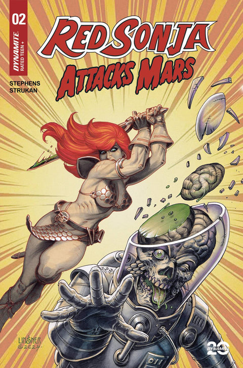RED SONJA ATTACKS MARS #2 CVR A LINSNER DYNAMITE