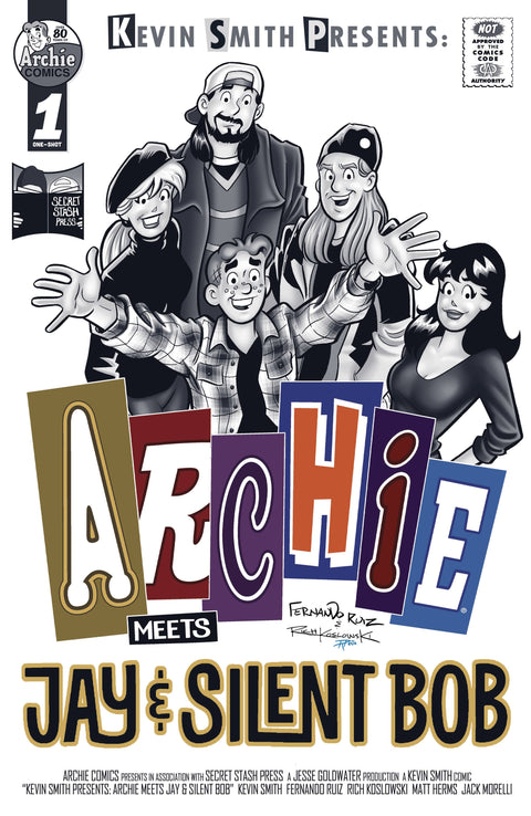 ARCHIE MEETS JAY & BOB ONESHOT CVR B RUIZ GREYSCALE (MR) ARCHIE COMIC PUBLICATIONS