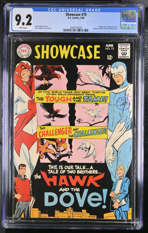 Showcase #75 (CGC 9.2) (1968) 1st Hawk & Dove
