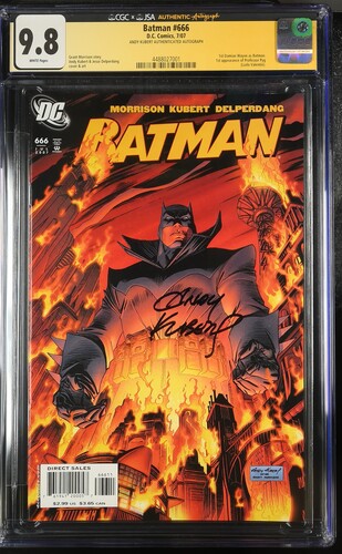 Batman, Vol. 1 #666 (CGC 9.8) (2007) JSA Authenticated - Andy Kubert   JSA Authenticated - Andy Kubert  Buy & Sell Comics Online Comic Shop Toronto Canada