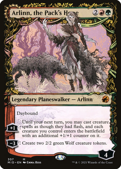 Arlinn, the Pack's Hope // Arlinn, the Moon's Fury (Foil)