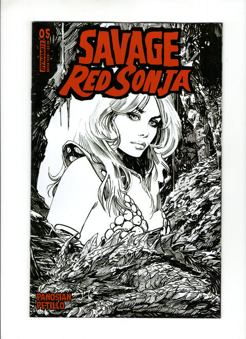 Savage Red Sonja #5 (Cvr E) (2024) 1:10 Dan Panosian Line Art Variant