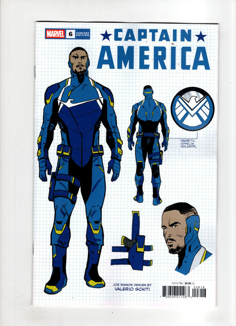 Captain America, Vol. 12 #6 (Cvr G) (2026) (1:10) Valerio Schiti Incentive Design Variant