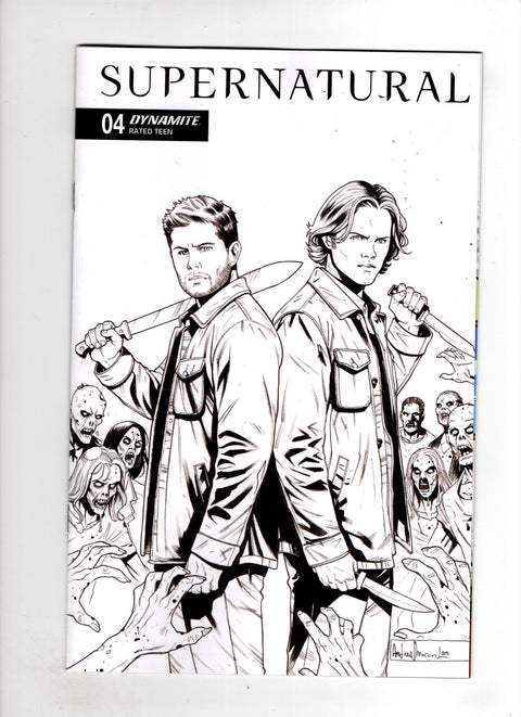 Supernatural, Vol. 2 (Dynamite Entertainment) #4 (Cvr F) (2026) (1:10) Andrea Broccardo Incentive B&W Variant