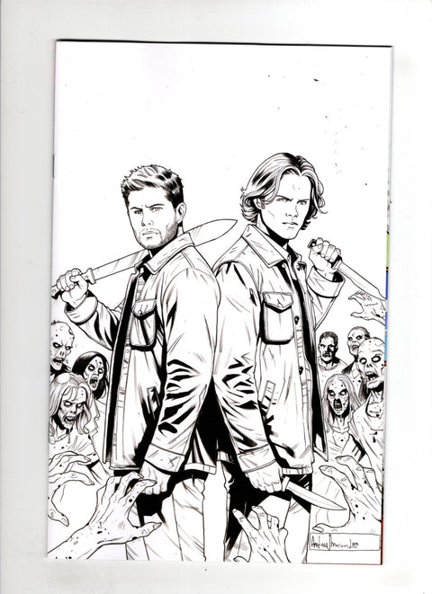 Supernatural, Vol. 2 (Dynamite Entertainment) #4 (Cvr H) (2026) (1:15) Andrea Broccardo Incentive B&W Virgin Variant
