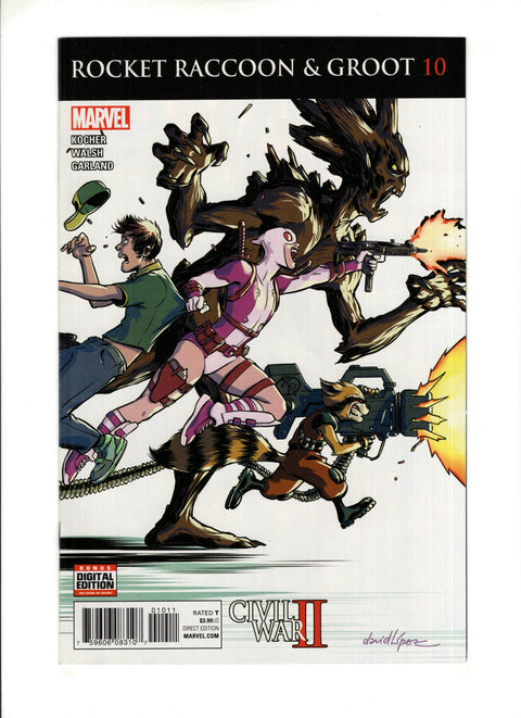 Rocket Raccoon and Groot, Vol. 1 #10 (2016) David Lopez Regular Cover