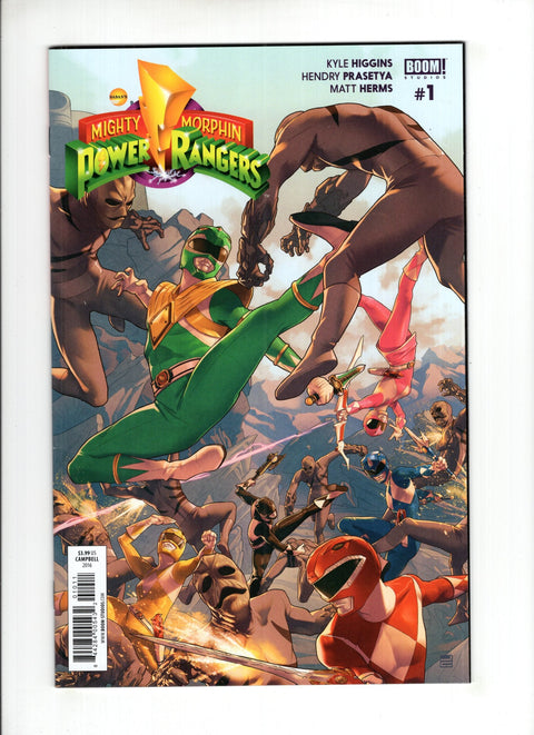 Mighty Morphin Power Rangers, Vol. 1 (Boom! Studios) #1 (Cvr A) (2016) Jamal Campbell Regular  A Jamal Campbell Regular  Buy & Sell Comics Online Comic Shop Toronto Canada