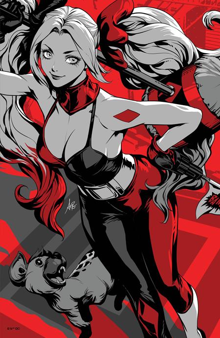 Harley Quinn: Black + White + Redder #1F Stanley 'Artgerm' Lau Foil Variant DC Comics Jul 18, 2023