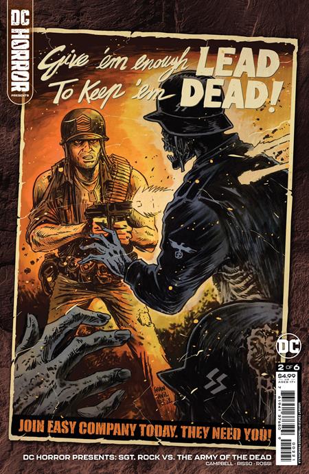 DC Horror Presents Sgt. Rock Vs. The Army Of The Dead #2B Francesco Francavilla Variant