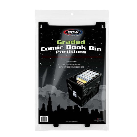 BCW Graded Comic Book Bin Partitions - Black