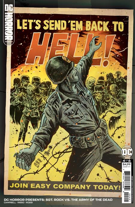 DC Horror Presents Sgt. Rock Vs. The Army Of The Dead #4B Francesco Francavilla Variant