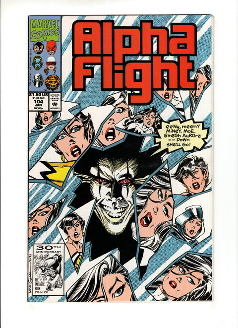 Alpha Flight, Vol. 1 #104A  Marvel Comics 1991