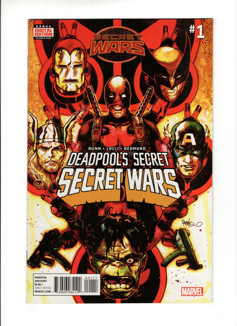 Deadpool's Secret Secret Wars #1A  Marvel Comics 2015