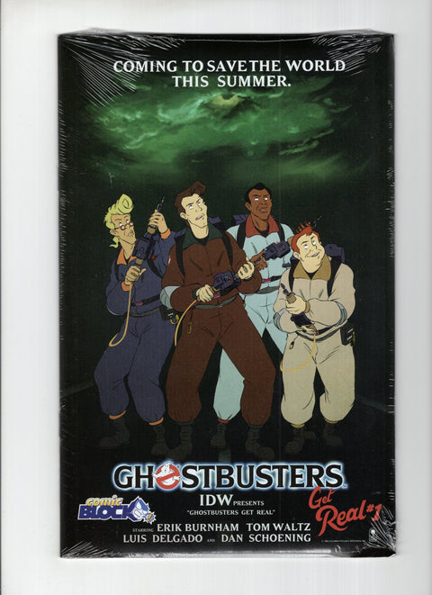 Ghostbusters: Get Real #1E Dan Schoening Comic Block Exclusive Cover IDW Publishing 2015