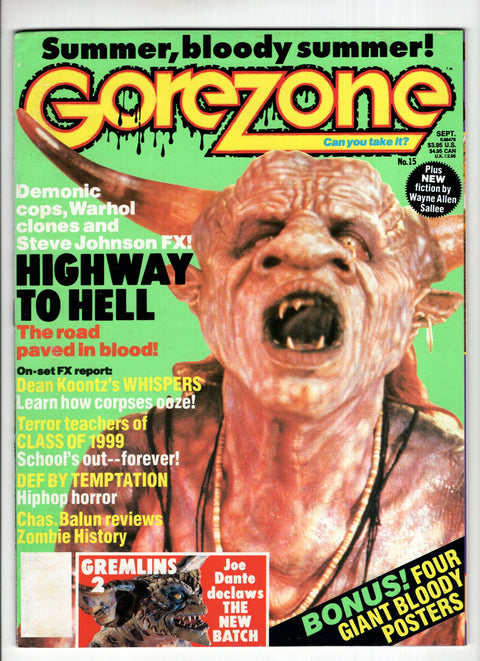 GoreZone #15 Summer Starlog 1991