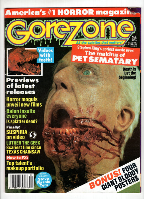 GoreZone #8 Summer Starlog 1991