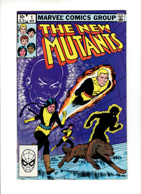 New Mutants, Vol. 1 #1A Third appearance of New Mutants Marvel Comics 1982