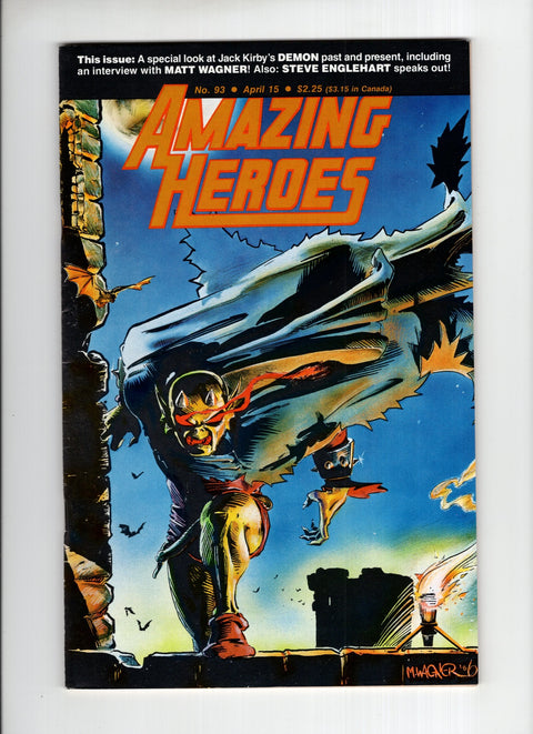 Amazing Heroes #93  Fantagraphics 1986