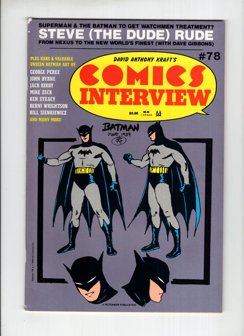 David Anthony Kraft's Comics Interview #78  Fictioneer Publication 2000